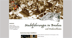 Desktop Screenshot of breslaustadtfuehrer.de